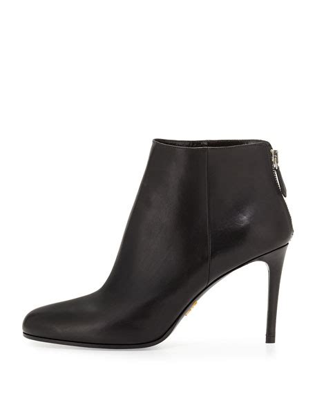 prada almond toe bootie|Prada ankle boots women.